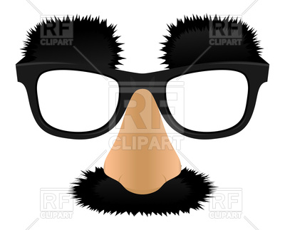 400x323 Unprofitable Nose, Moustaches And Eyebrows Royalty Free Vector