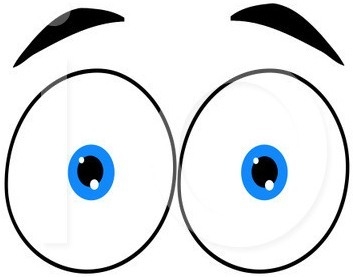 353x277 Blue Eyes Clipart