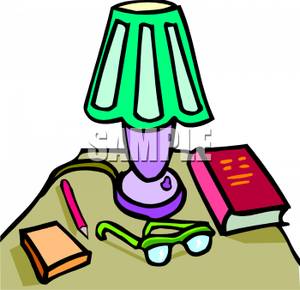 300x290 Free Clipart Image Eyeglasses With A Book And A Lamp