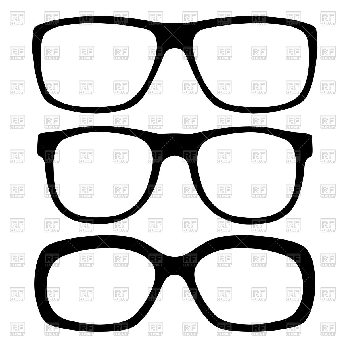 1200x1200 Seamless Eyeglasses Pattern Royalty Free Vector Clip Art Image