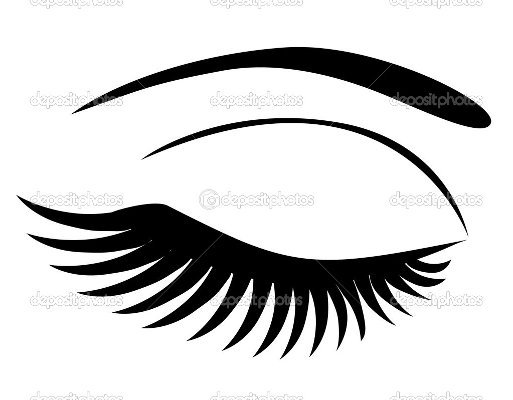 1023x798 Eyelash Clipart Black And White