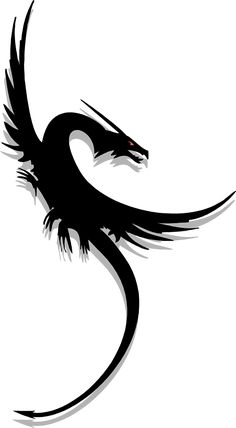 236x428 Clipart Vector Of Flying Dragon Tattoo, Vintage Engraving