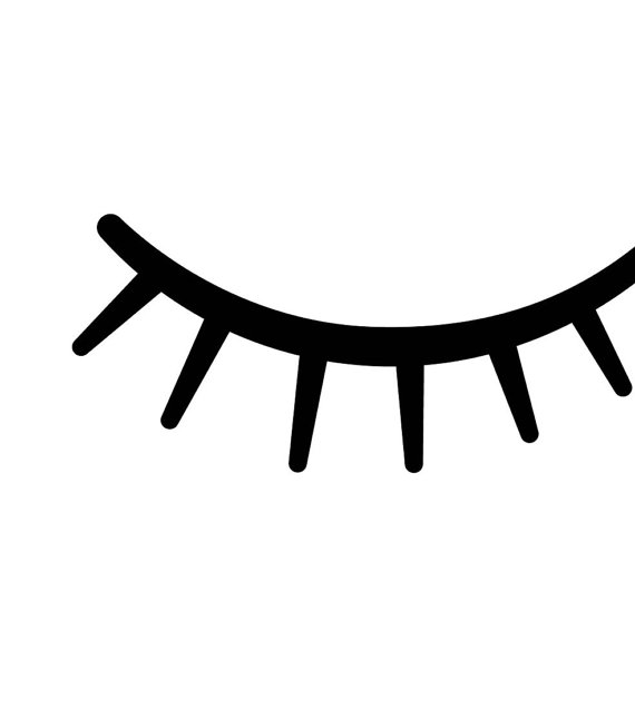 570x638 Eyelash Clipart Closed