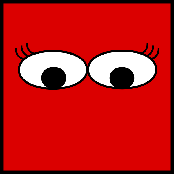 600x600 Eyes With Lashes Clip Art