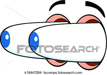 450x319 Clipart Of Surprised Cartoon Eyes K18447264