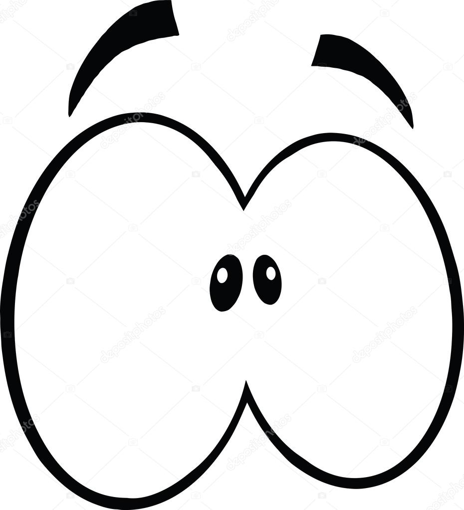 930x1023 Black And White Scared Cartoon Eyes Stock Photo Hittoon