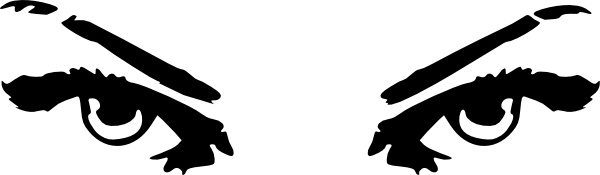 600x175 Woman Eyes Clip Art Free Vector In Open Office Drawing Svg ( Svg