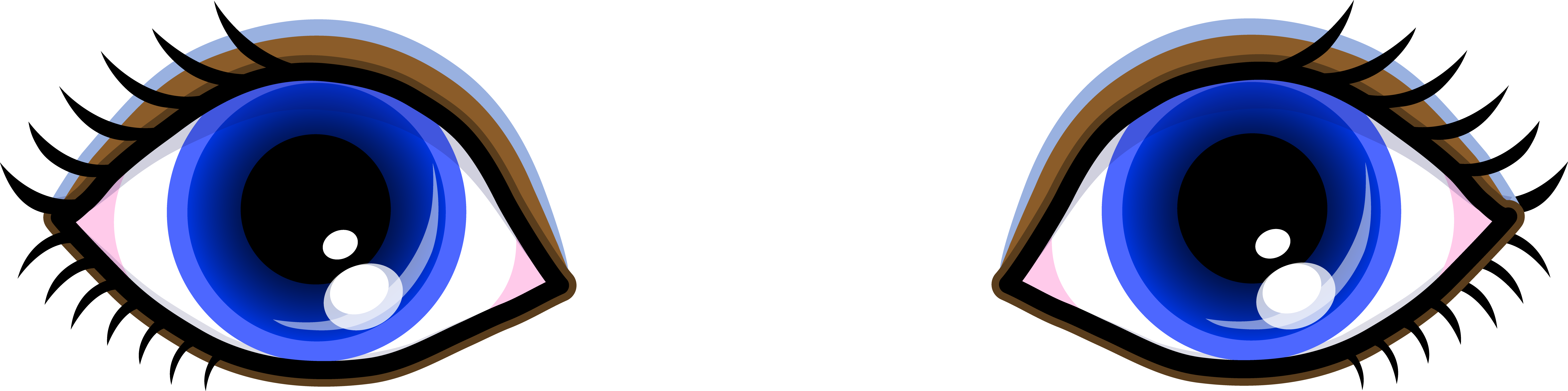 7935x1977 Cartoon Eyes Clipart Panda