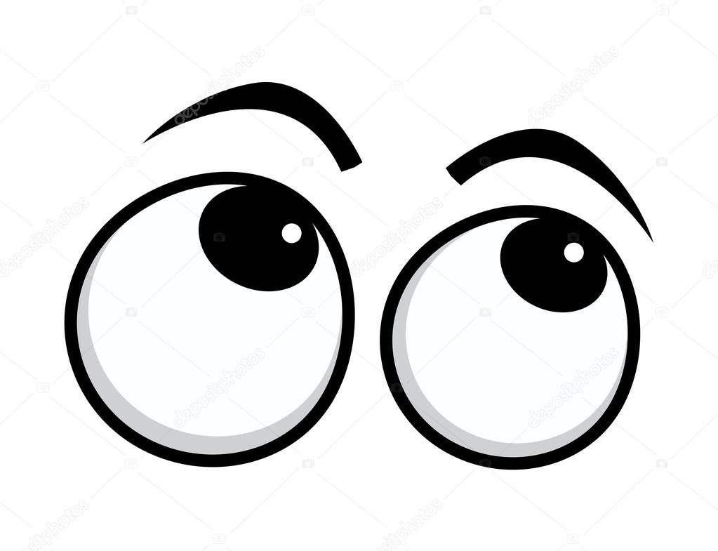 1023x785 Rolling Eyes Cartoon Eyes Stock Vector Baavli