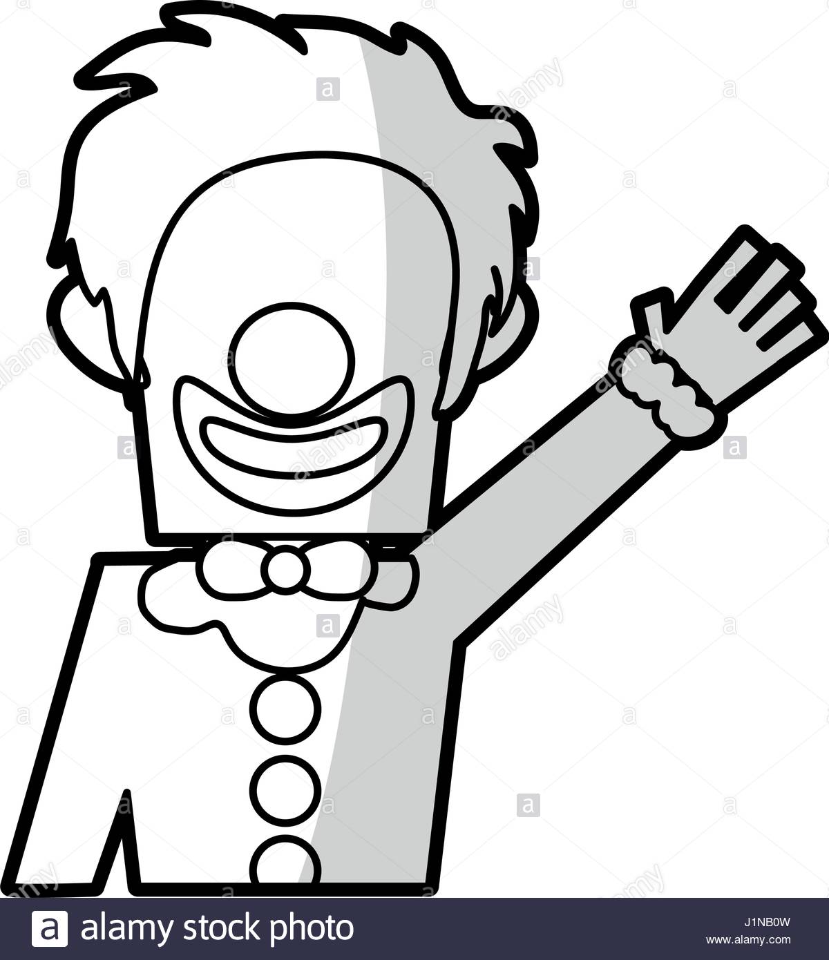 1200x1390 Clown With No Eyes Cartoon Icon Image Stock Vector Art