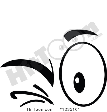 450x470 Winking Eye Clip Art