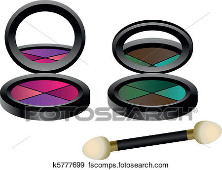 450x344 Clip Art Of Eye Shadow Set K5777699