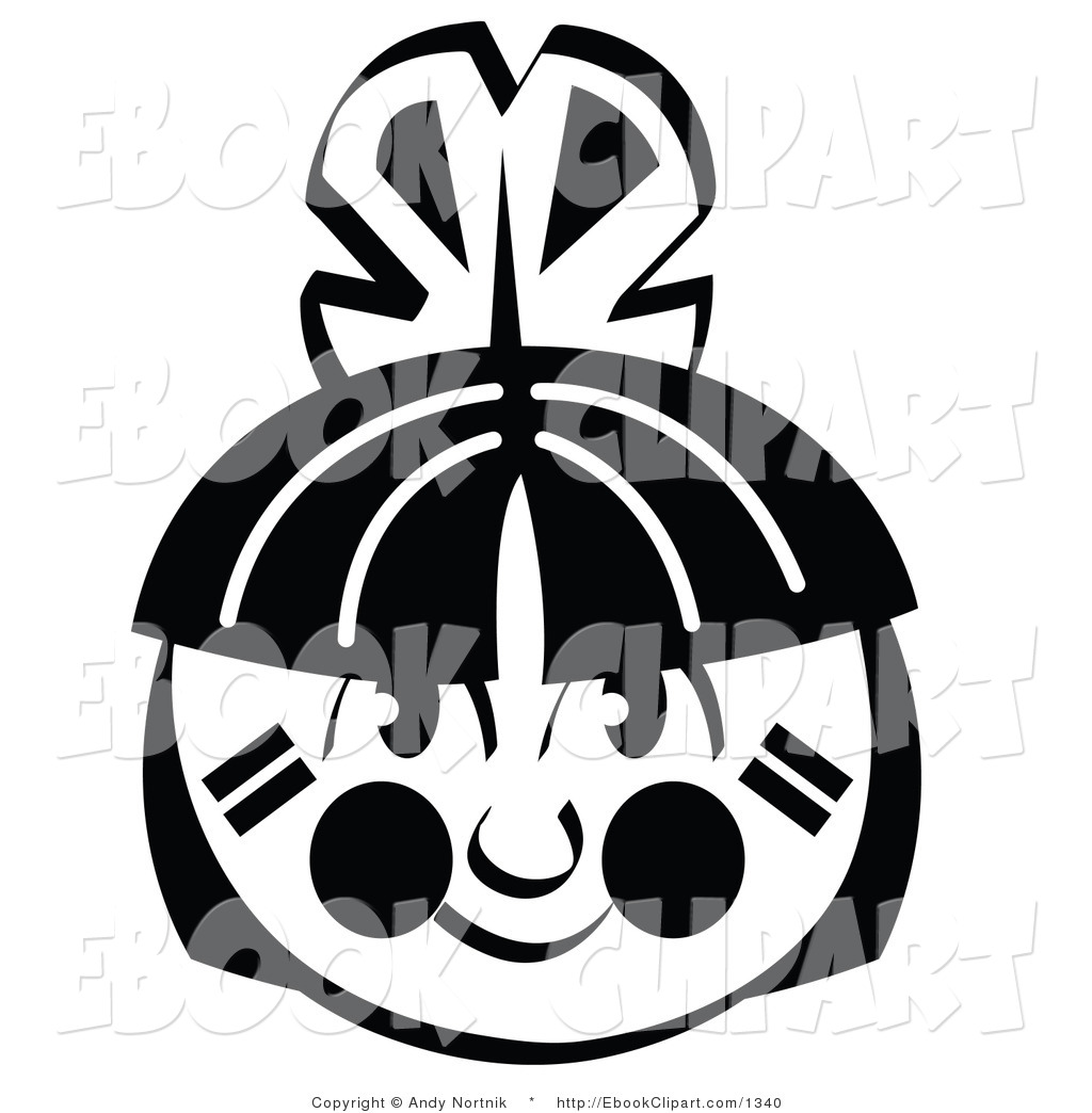 1024x1044 Vector Clip Art Of A Black And White American Indian Boy's Face