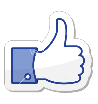 380x400 Facebook Like Icon Clipart