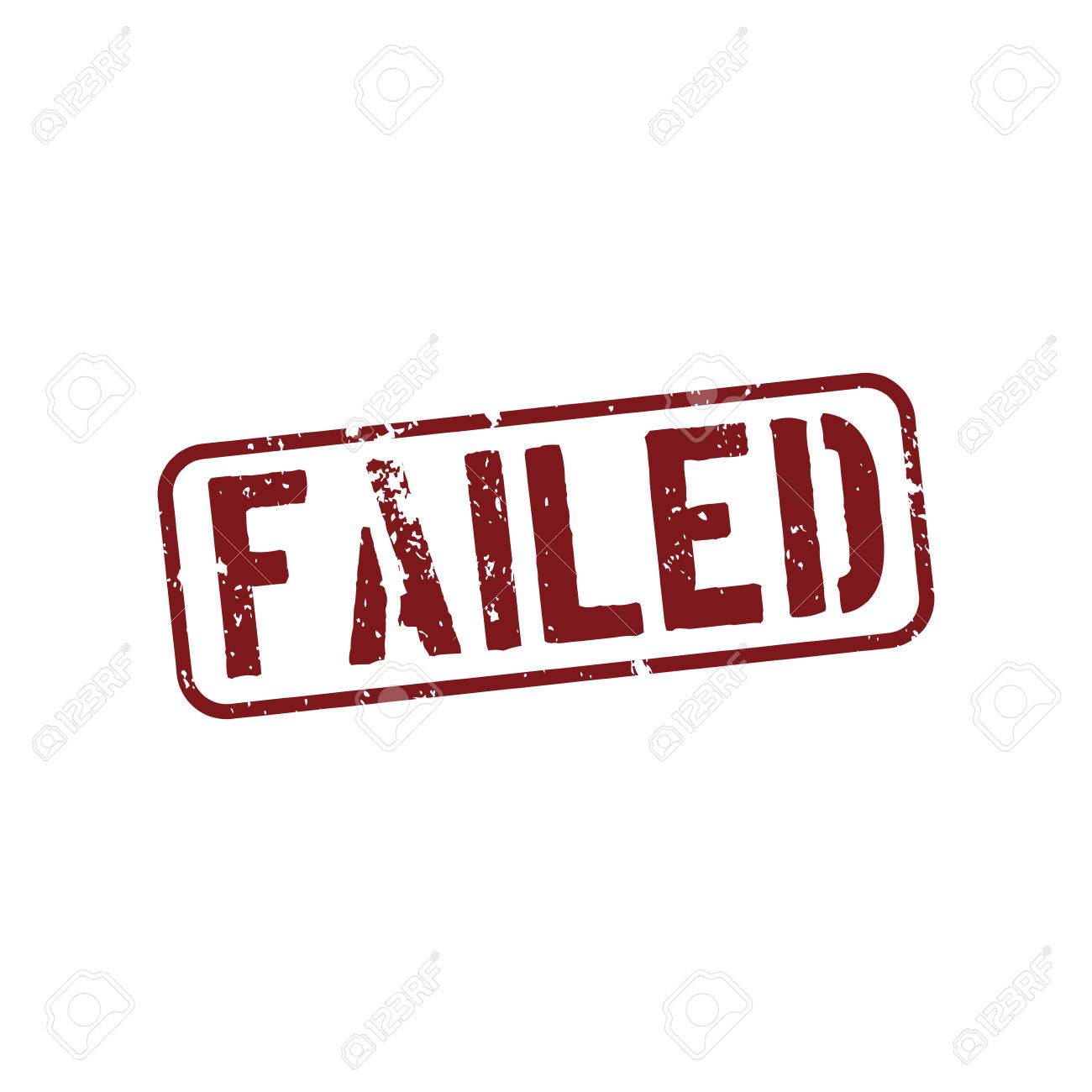 1300x1300 Abstract Failed Stamp Object On A White Background Royalty Free