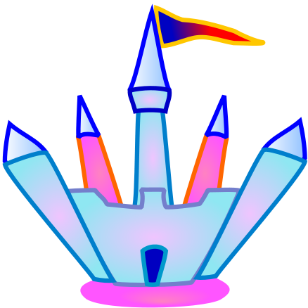 438x438 Fairy Tale Castle Clipart