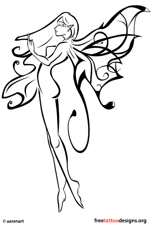 494x730 Fairy Tattoos Cute, Evil, Small Fairy Tattoo Designs And Ideas