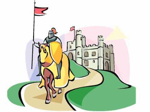 480x360 Knight Castle Clipart