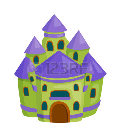 398x450 Cartoon Fairy Tale Castle Tower Icon. Cute Cartoon Castle