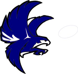 298x282 Blue And White Falcon Clip Art