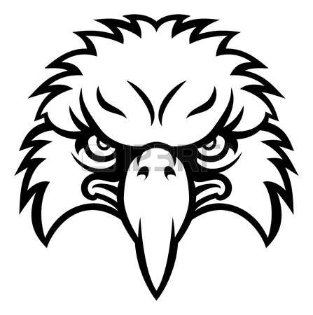 447x450 Drawn Falcon Face