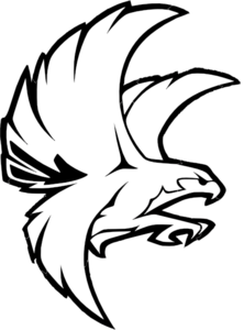 222x300 Falcon Bw Clip Art