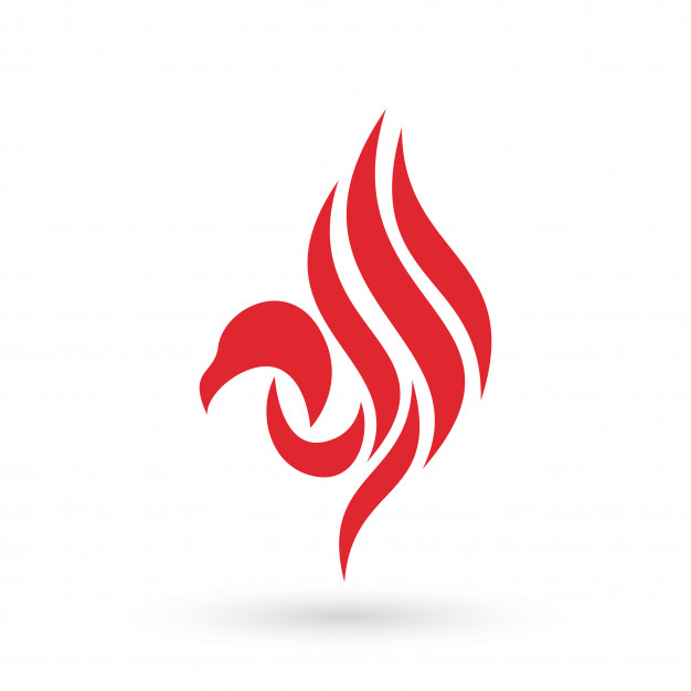 626x626 Red Falcon Logo Icon Vector Premium Download