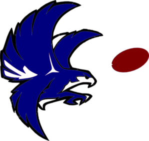 298x282 Blue And White Falcon Clip Art