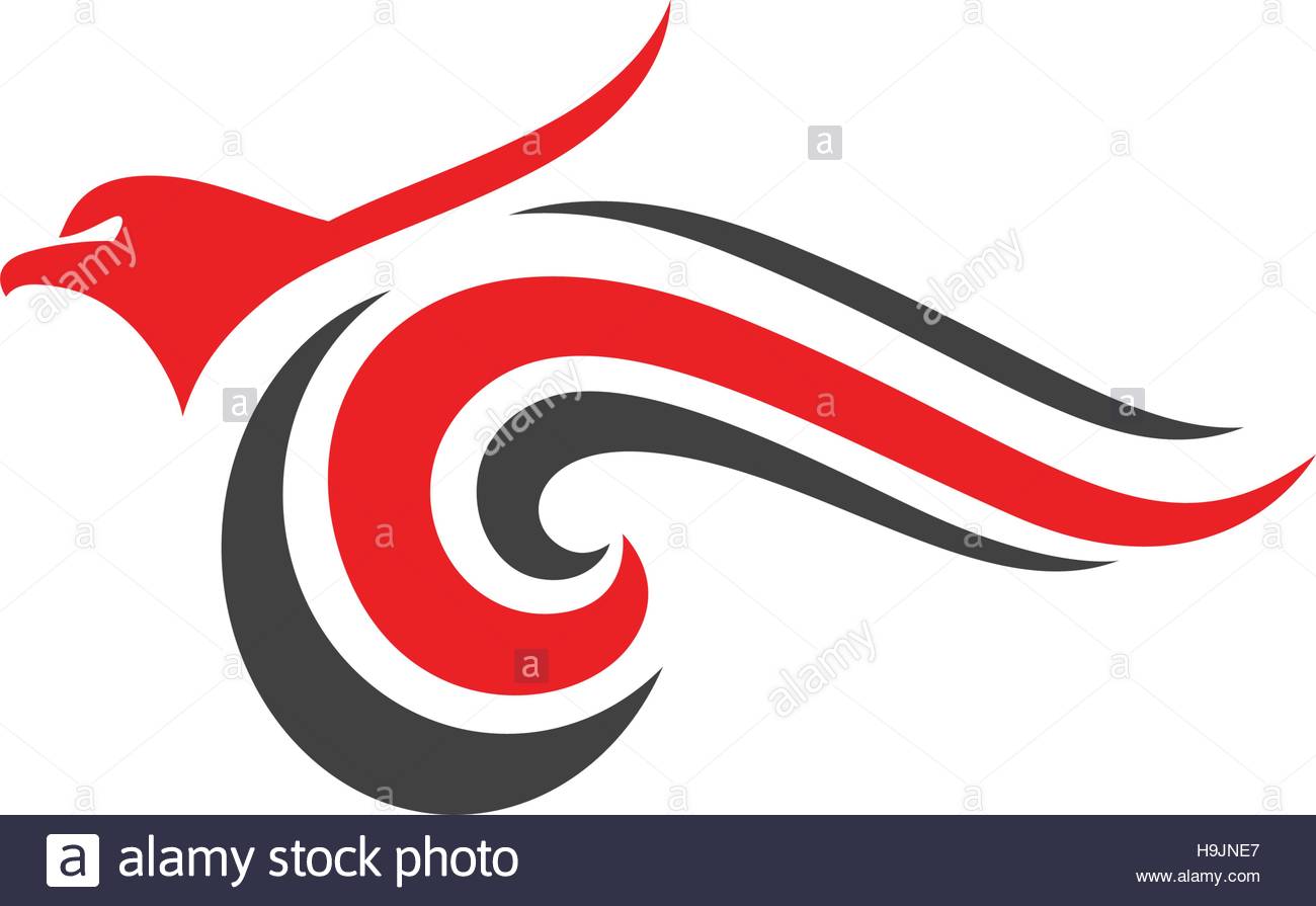 1300x895 Falcon Eagle Bird Logo Template Vector Icon Stock Vector Art