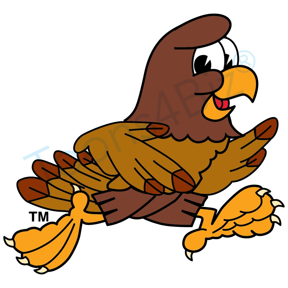 1000x1000 Falcon Mascot Running Clip Art Clip Art