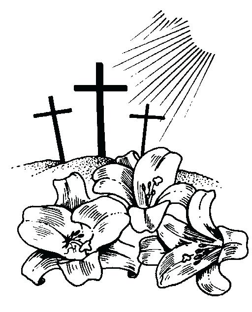 512x635 Easter Clipart Religious Religious Clip Art Black And White Easter