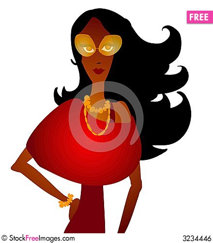440x500 Fall Fashion Woman Clip Art 2