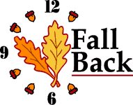 191x150 Fall Back Clock Clipart