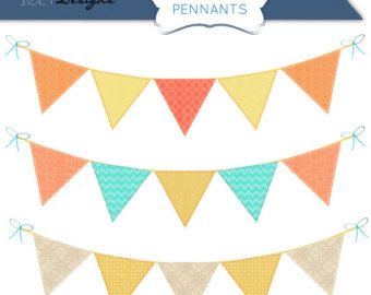 340x270 Bunting Clipart Triangle Banner