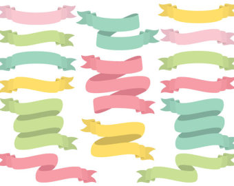 340x270 Red Ribbon Banners Clip Art. Ribbon Banner Clipart Tag Label