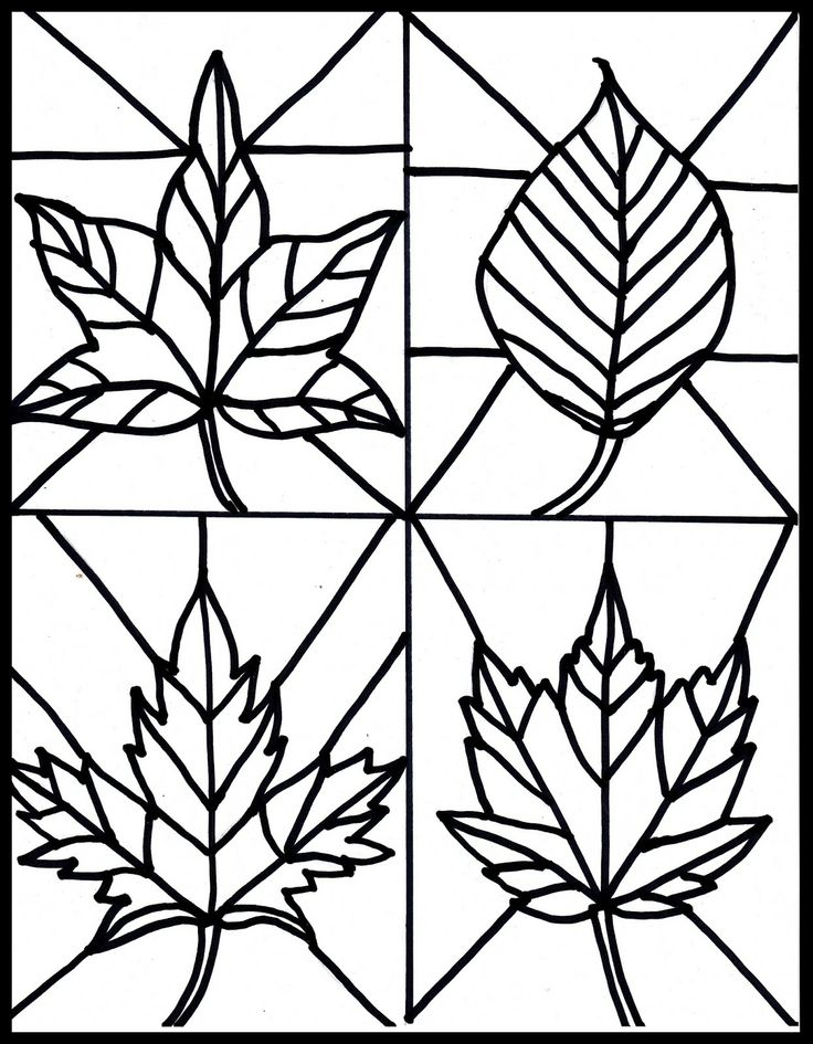 736x945 Fall Leaves Clip Art Black And White