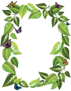 236x300 Leaf Border Clip Art