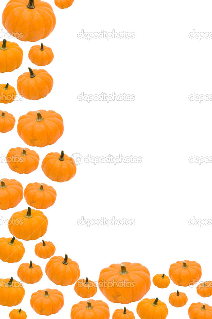 682x1023 Fall Pumpkin Border Clipart