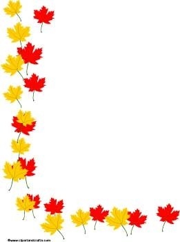261x350 Clip Art Fall Leaves Border
