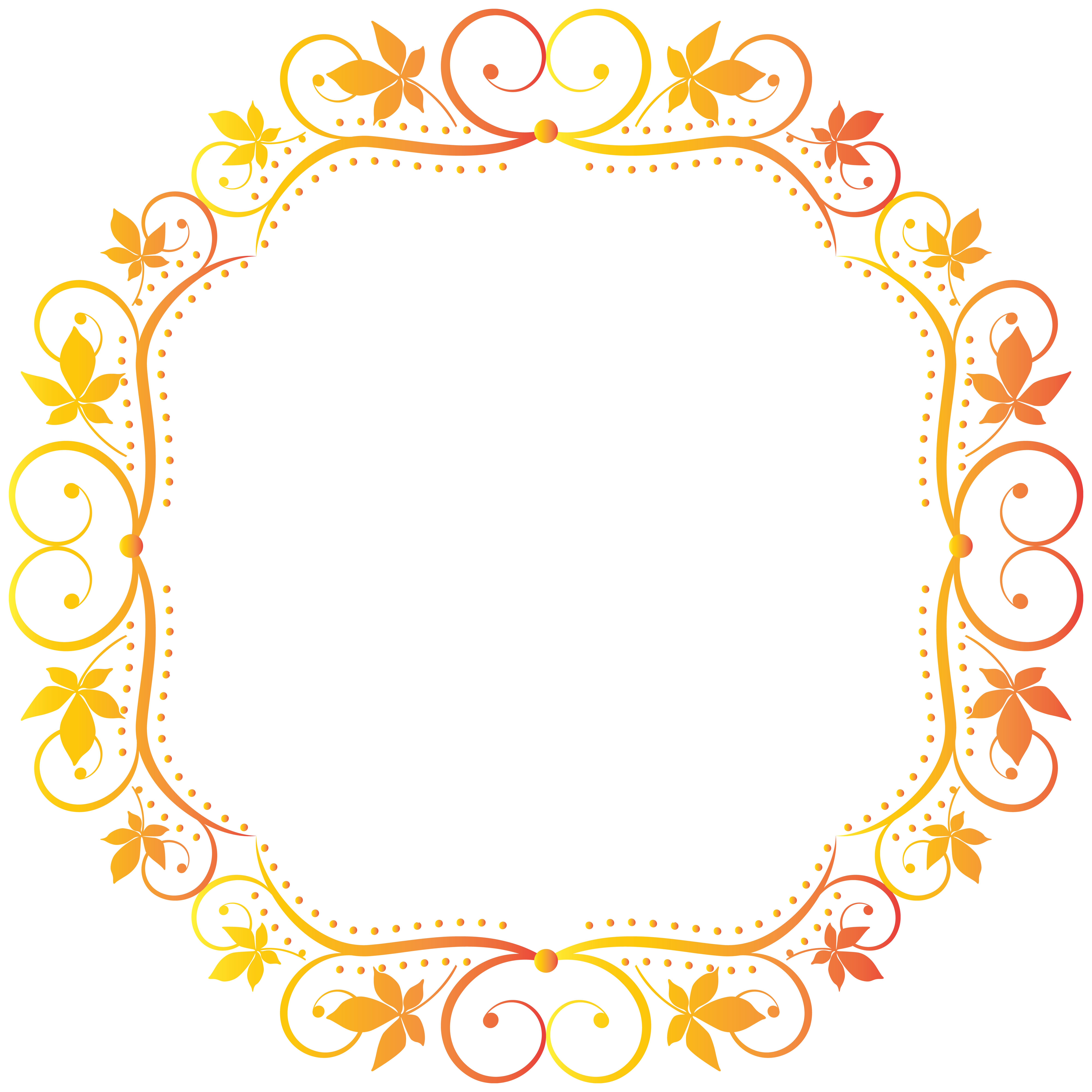 8000x8000 Fall Frame Clipart