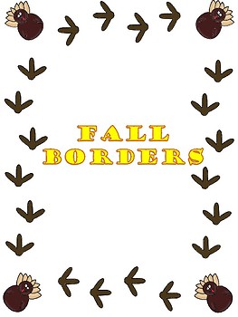 263x350 Fall Themed Borders By Clip Art Creations Al Teachers Pay Teachers