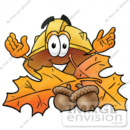 450x450 Clip Art Graphic Of A Yellow Safety Hardhat Cartoon Character