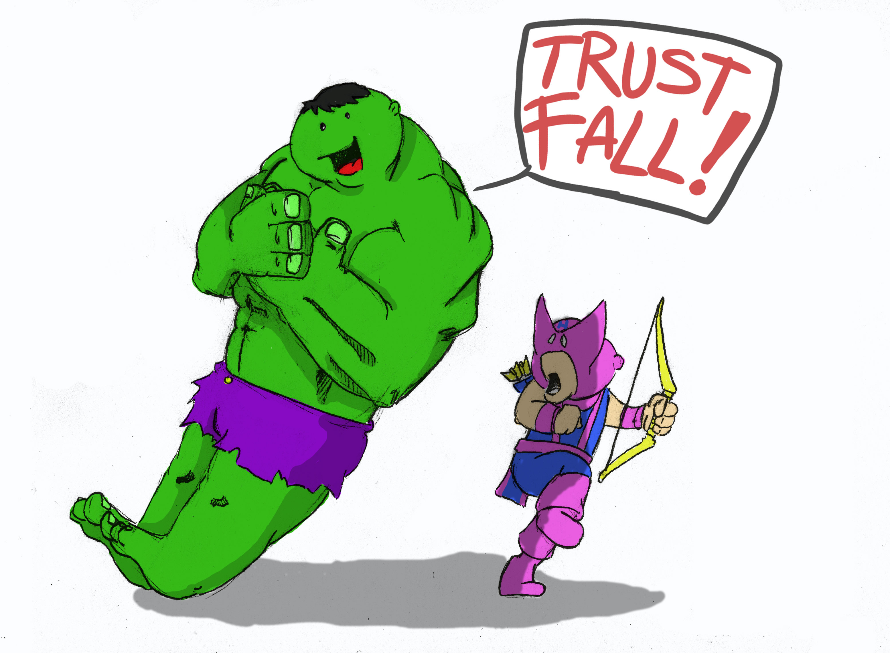 3109x2281 Trust Fall Oc