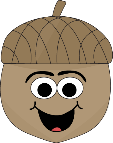 374x472 Cartoon Acorn Clip Art