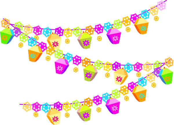 600x431 Festival Christmas Decorations Clip Art
