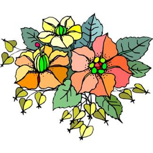 520x520 Fall Flower Pot Clipart
