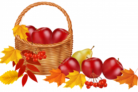 450x300 Fall Basket Clip Art Flowers
