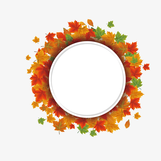 650x651 Maple Leaf Round Border, Fall, Autumn, Leaves Png And Vector