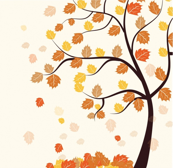 600x581 Autumn Trees Leaves Border Free Vector Download (13,205 Free