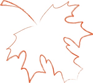 300x269 Fall Leaves Fall Leaf Outline Clip Art